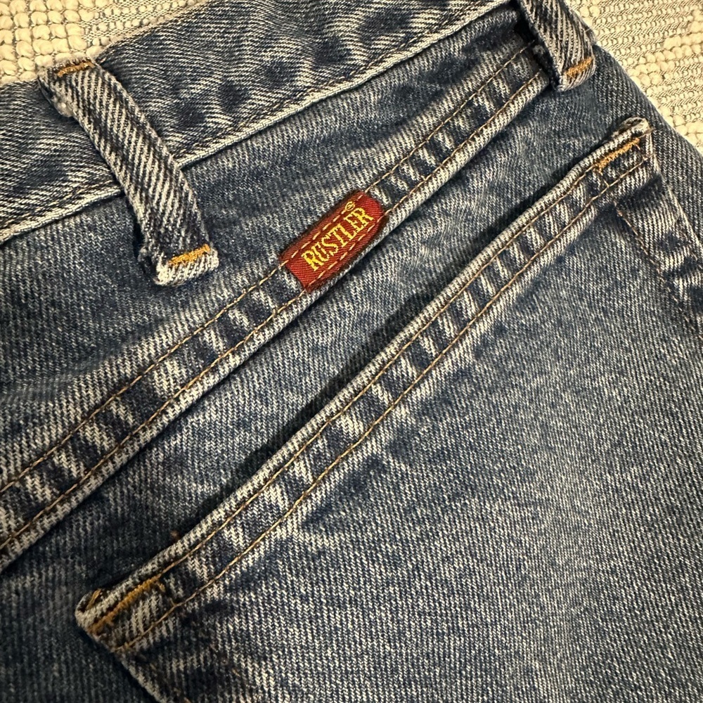 VINTAGE RUSTLER Men’s Blue Jeans Sz 36x30